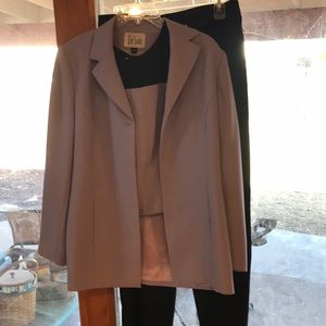 Purple Suit Jacket, Shell, black pants